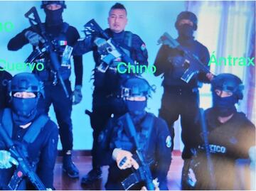Con armas largas, así posaban "El Lagarto" e integrantes del CJNG antes de matar a policías de CDMX