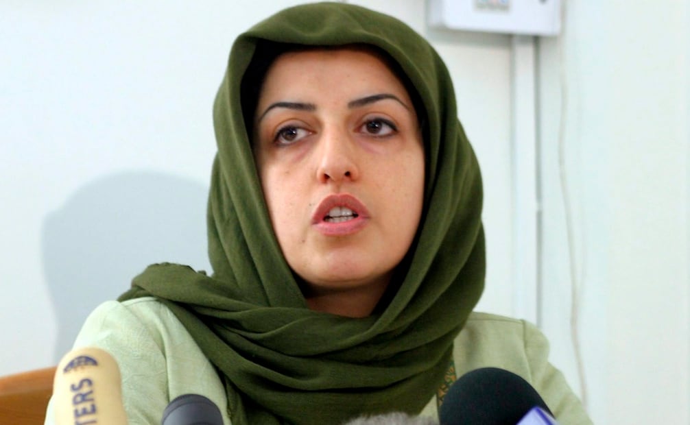 La activista iraní Narges Mohammadi en enero de 2005. Foto: EFE