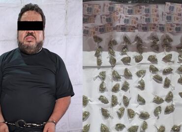 Cae hombre por robo a cajeros automáticos del Banco Bienestar en la CDMX; le decomisan 75 bolsas de marihuana