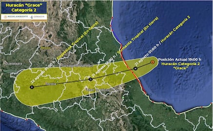 Huracán "Grace" se intensifica a categoría 2