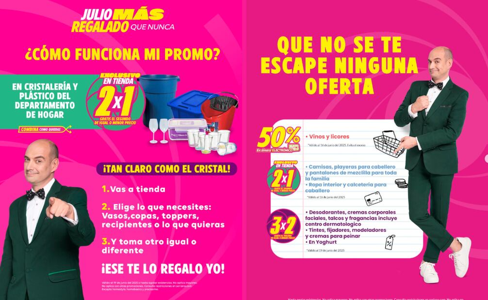 La campaña Julio Regalado de este año comenzó antes de lo esperado, trayendo consigo una avalancha de ofertas en supermercados Soriana y su tienda en línea.
Foto: Captura de pantalla en Instagram