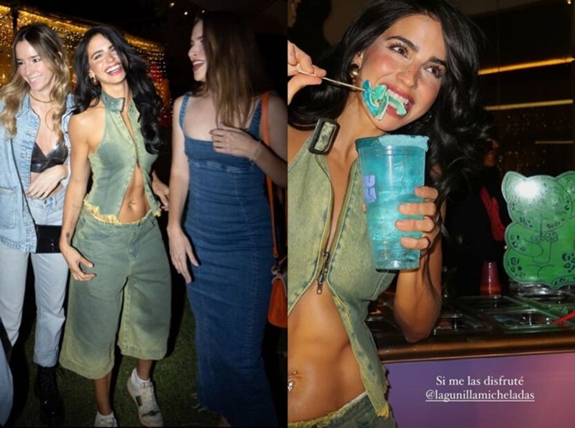 Bárbara de Regil celebró su cumpleaños 37 en look denim.
Foto: Instagram @barbaraderegil