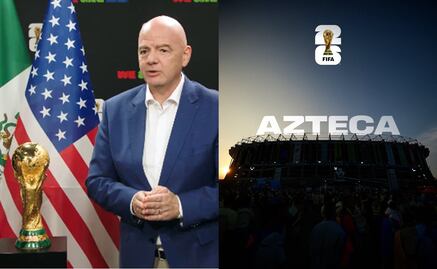 Gianni Infantino homenajea al Estadio Azteca, a dos años del Mundial 2026