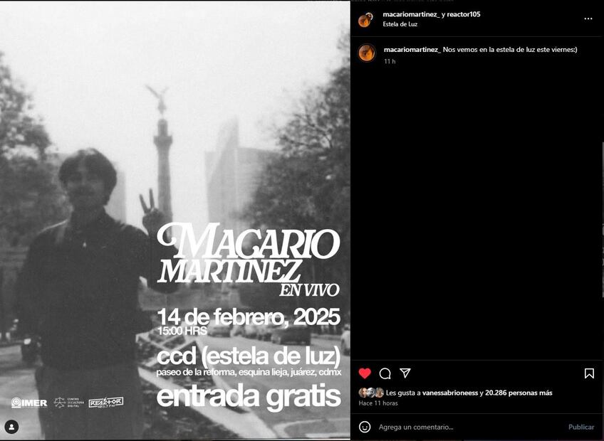 El joven músico que pasó de barrendero a estrella emergente regalará un show especial para sus seguidores en la capital del país.
Foto: Captura de pantalla en Instagram