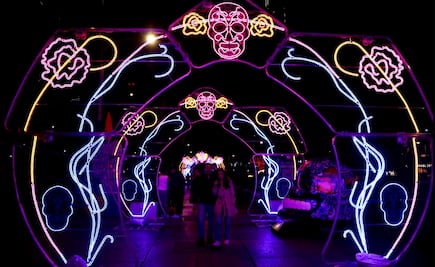 FOTOS: Encienden la luz al Día de Muertos en Paseo de la Reforma con la exposición “Solo la luz”