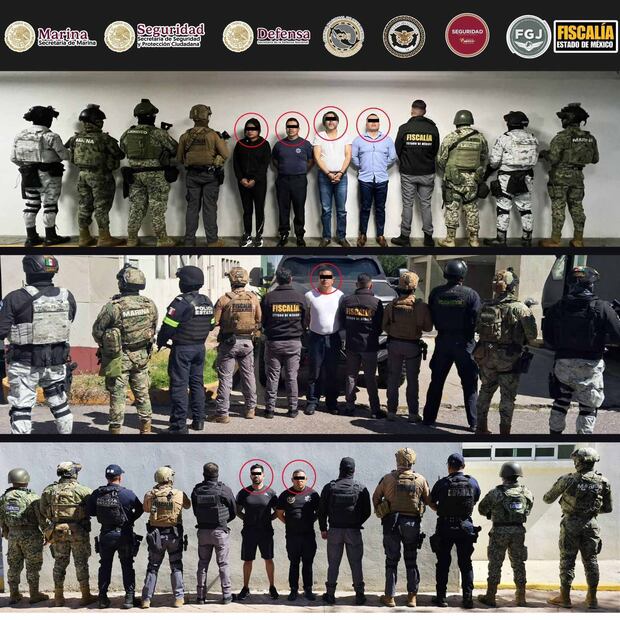 Detenidos por Operativo Enjambre. Foto: Especial