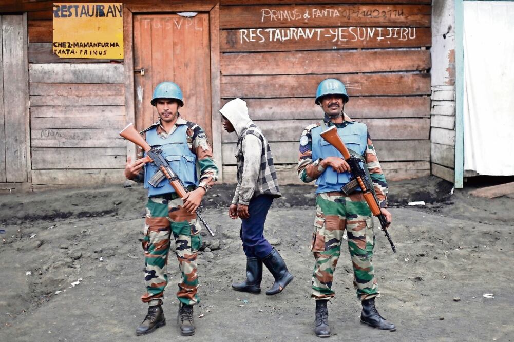 Trayecto ria. La Misión de Estabilización de la ONU en la RDC (MONUSCO) empezó sus labores en 2010. (AP)