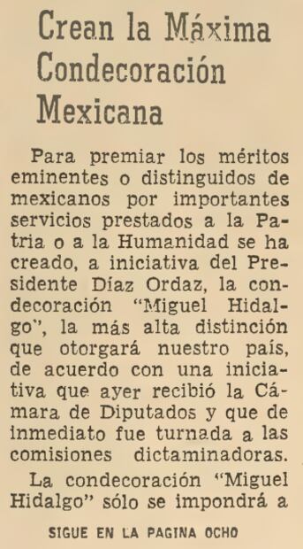 La histórica presea Miguel Hidalgo que hoy recibe personal médico
