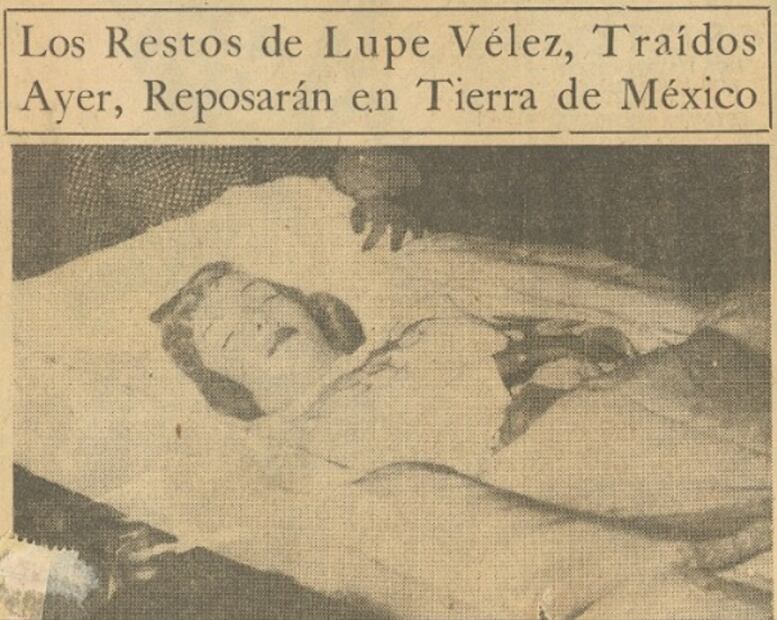 Lupe Vélez, la bella actriz que se quitó la vida estando embarazada. Hemeroteca EL UNIVERSAL.