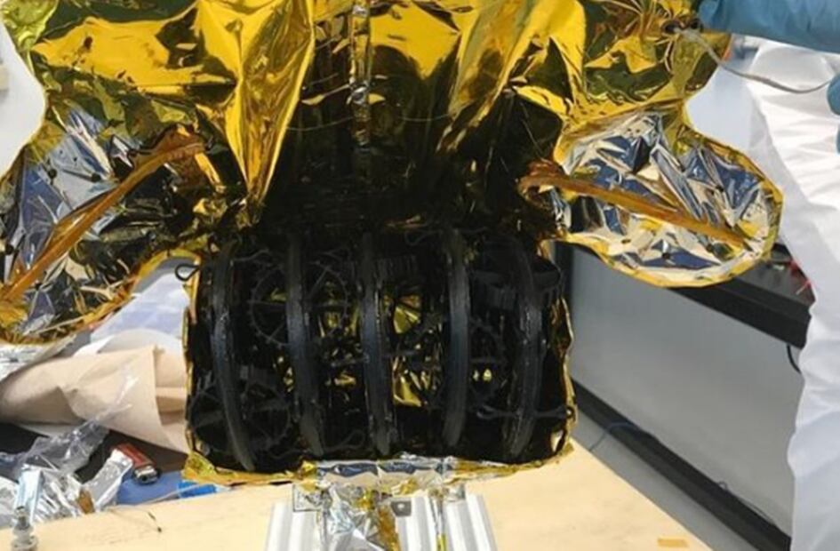 Micro robots de la UNAM, forman parte de la misión Colmena que va camino a la Luna.
Foto: Cuenta de X del Instituto de Ciencias Nucleares