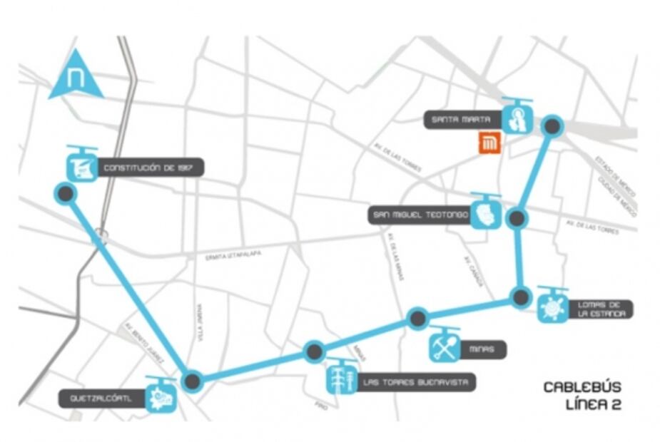 Cablebús Línea 2: Estaciones, precio y horario