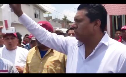 Video. Reportan detonación de arma de fuego durante mitin en Puebla