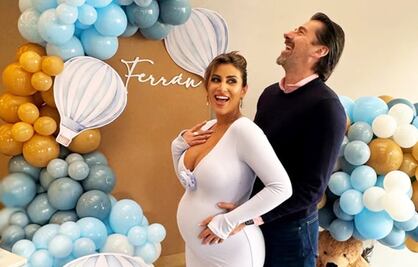 Sofía Rivera Torres y Eduardo Videgaray presumen el rostro de su hijo