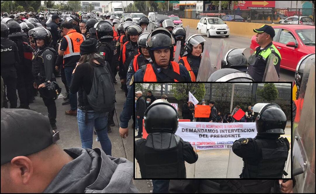 Bloquean Circuito Interior. Foto: Francisco Rodríguez/ EL UNIVERSAL