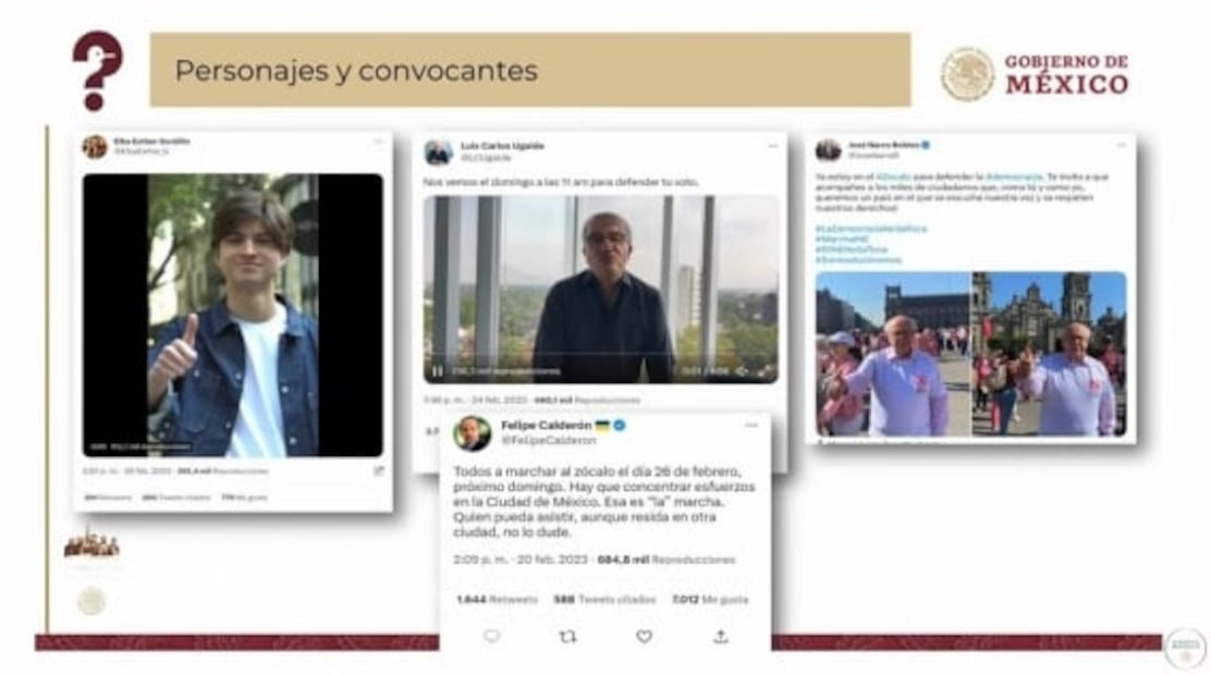 Como AMLO, Elizabeth García Vilchis pasa lista de los asistentes al Zócalo en defensa del INE 