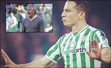 Andrés Guardado a muerte con Quique Setién 