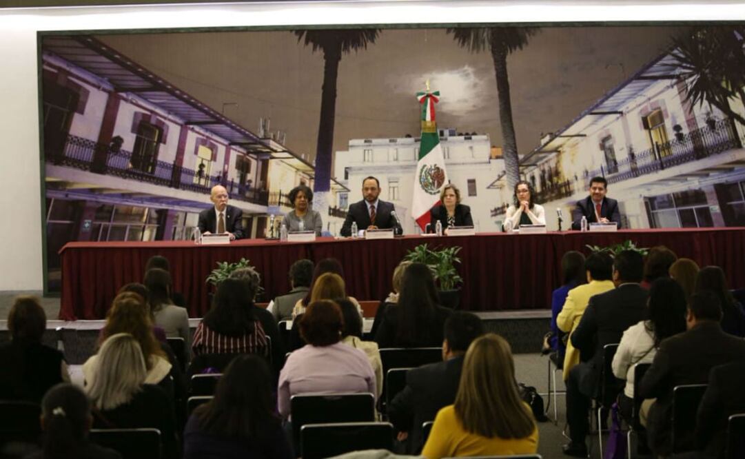 Foro Nacional de Enlaces Estatales del BANAVIM. Foto: Tomada del Twitter @inmujeres