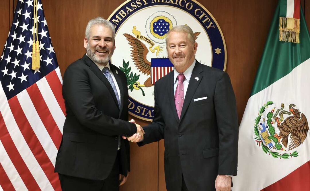 El embajador Ronald Johnson se reúne con Alfredo Ramírez Bedolla, gobernador de Michoacán. Foto: Especial