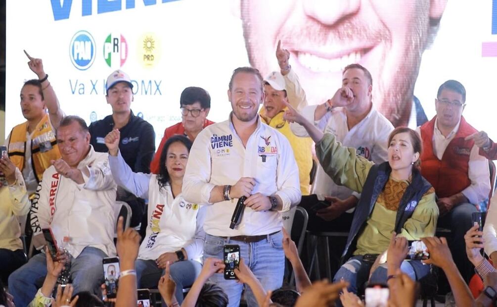 Taboada y Margarita Saldaña en cierre de campaña en Azcapotzalco. Foto: Omar Díaz