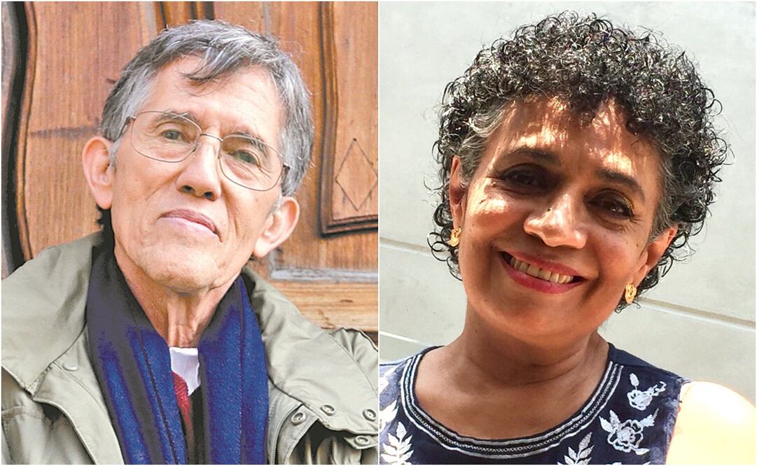 El biólogo Antonio Lazcano y la poeta Malva Flores. Foto: Archivo 