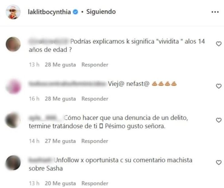 Critican a Cynthia Klitbo por comentario sobre Sasha Sokol y Luis de Llano
