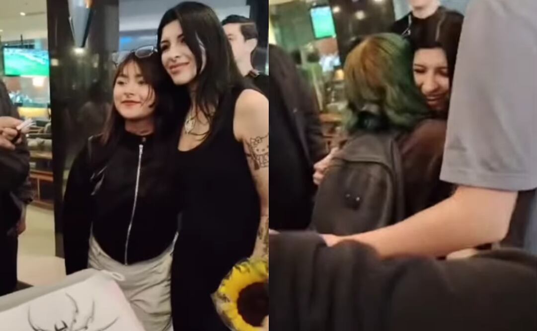 La cantante recibió abrazos y regalos de sus fans. Foto: Instagram @Cazzuglobal