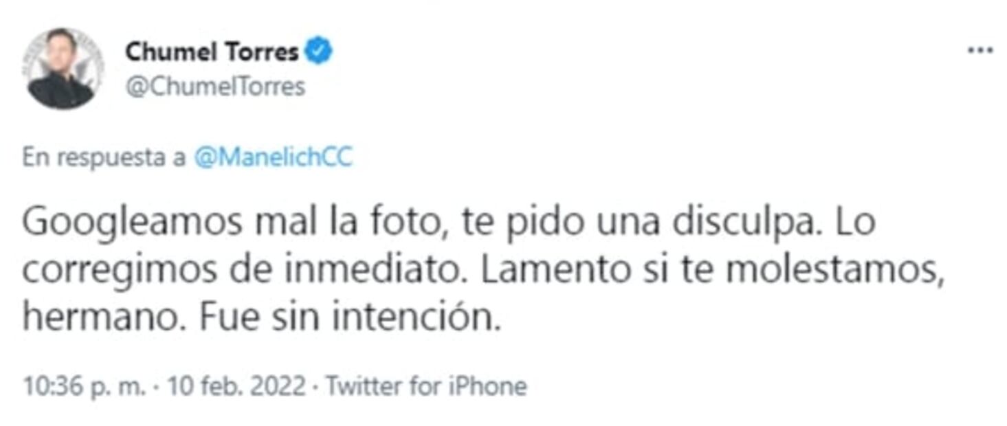 “Googleamos mal la foto”: Tunden a Chumel Torres por confundir foto de Manelich Castilla con Iván Reyes Arzate