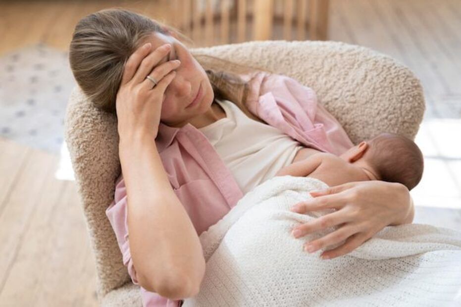 La depresión postparto es un desafío que muchas madres enfrentan. Fuente: Freepik.