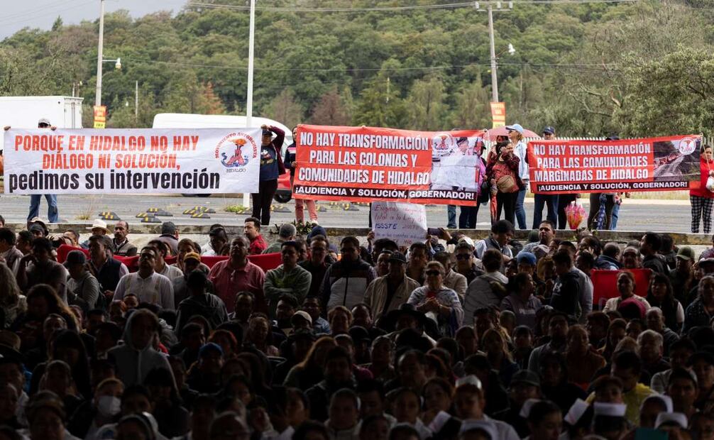 La presidenta Claudia Sheinbaum Pardo encabezó el evento Programas para el Bienestar, en Santiago Tulantepec de Lugo Guerrero, Hidalgo. Foto: Hugo Salvador/EL UNIVERSAL