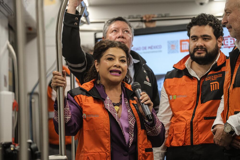 La Jefa de Gobierno de la CDMX, Clara Brugada, aseguró que la Línea 3 del Metro no será remodelada este 2025. (Foto: Gabriel Pano/ EL UNIVERSAL)