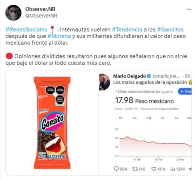 Redes sociales reviven teoría del gansito frente a superpeso