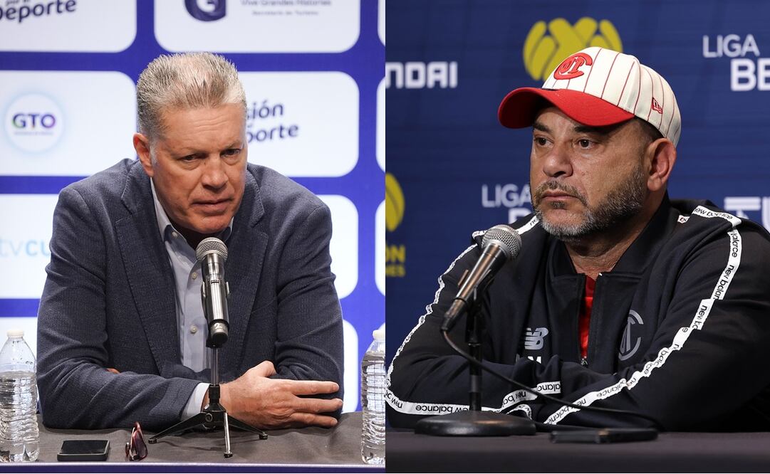 Ricardo Peláez y Antonio Mohamed intercambiaron palabras tras la victoria de Toluca ante América | FOTOS: Imago7
