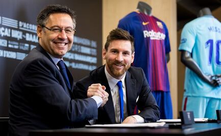 Messi renueva contrato con el Barcelona hasta 2021