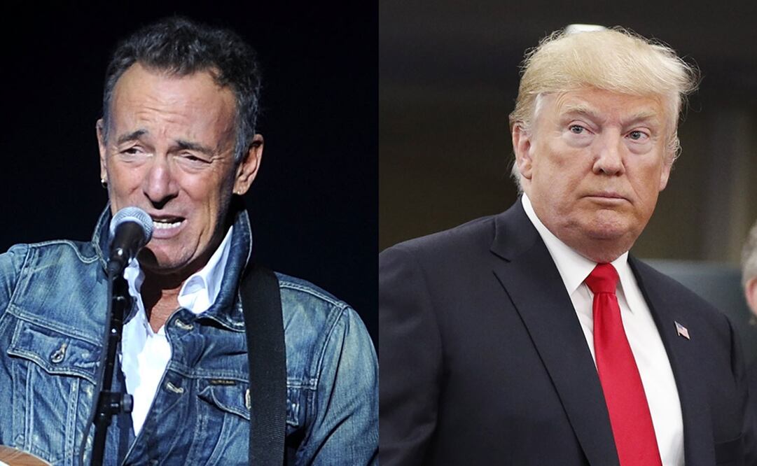 Bruce Springsteen y Donald Trump. Foto: Archivo/EFE