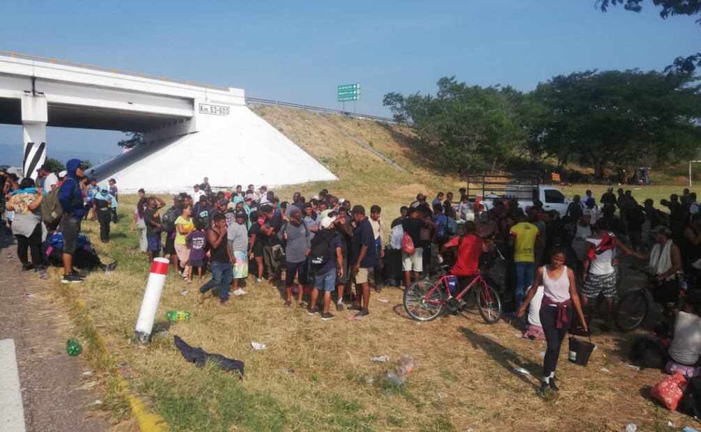 Migrantes preocupados por amenazas de secuestro (07/11/2024). Foto: Especial