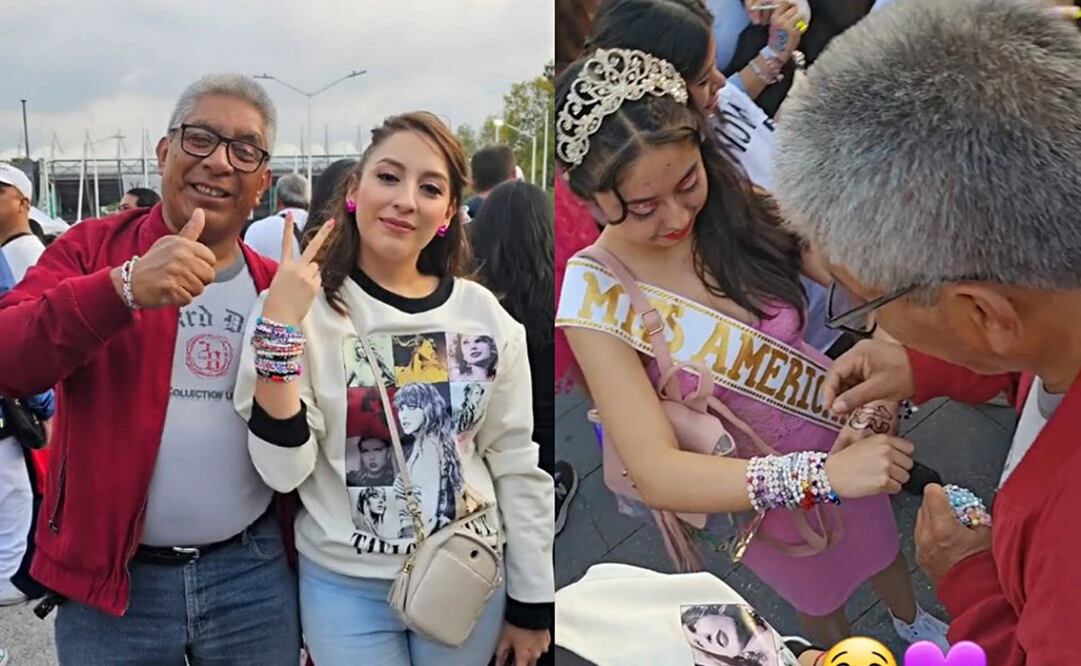 El papá "swiftie" causó furor en TikTok. Foto: TikTok @ximenalievana