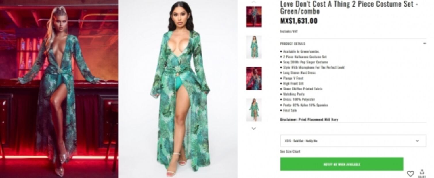Versace demanda a Fashion Nova por imitar el Jungle Dress