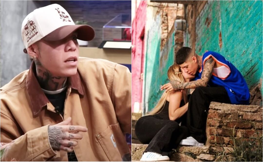 Santa Fe Klan y Maya Nazor fueron novios durante 2021 y 2022.
Fotos: YouTube e Instagram