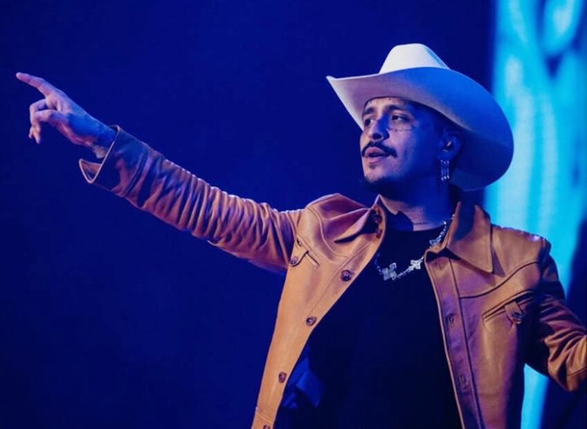 Christian Nodal ha generado reacciones negativas en usuarios de redes sociales, luego de la entrevista que concedió a Adela Micha. 
Foto: Instagram, vía @nodal