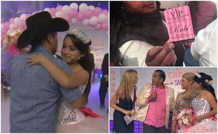 Rubí baila vals de XV años en programa de TV Azteca