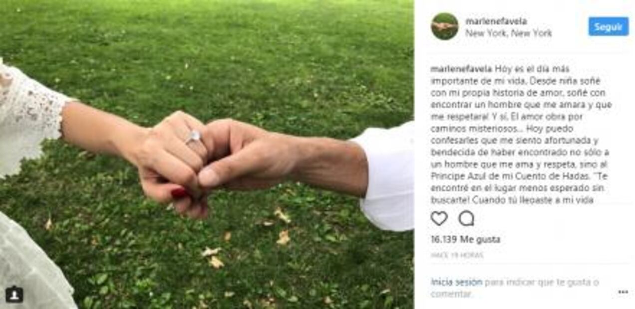 La actriz Marlene Favela presume anillo de compromiso