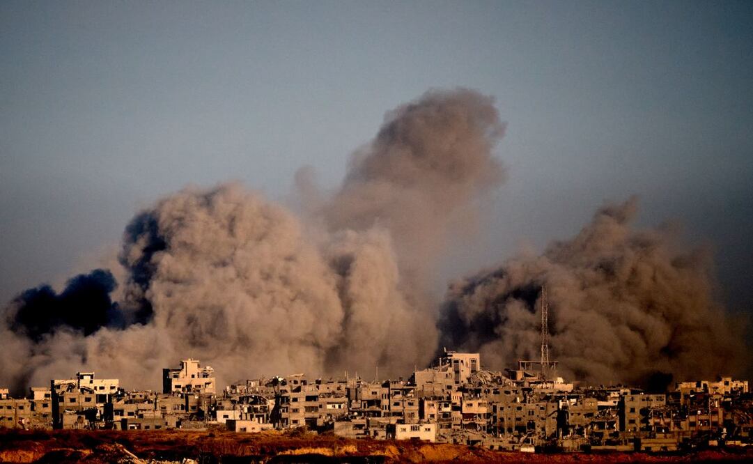 Ataque en la Franja de Gaza. Foto: AP