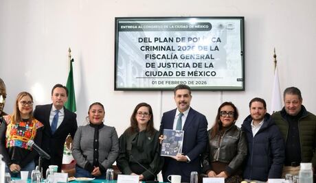 Fiscalía de la CDMX entrega Plan de Política Criminal 2026; propone 13 ejes de transformación