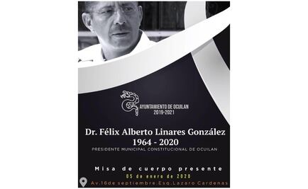 Convocan a misa para despedir a edil de Ocuilan, quien murió en accidente aéreo