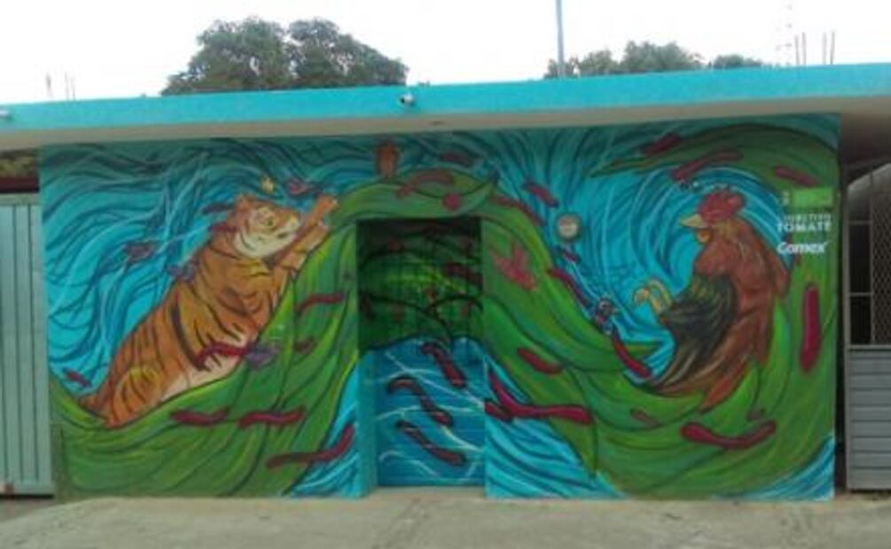 Recrean la vida comunitaria zoque en murales