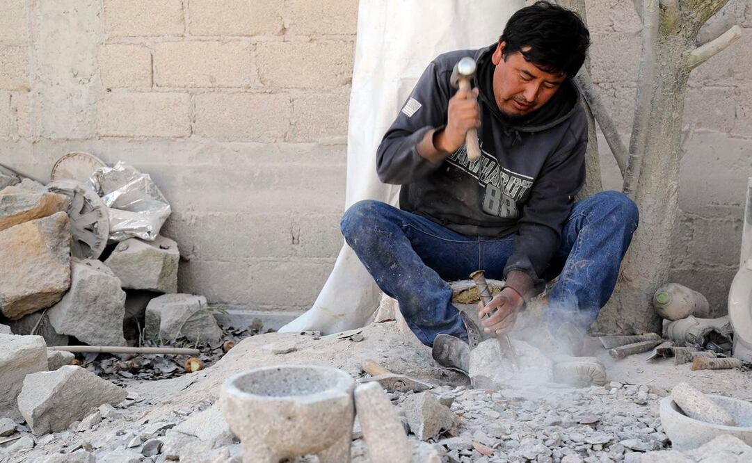 El taller familiar de José Guadalupe está en el barrio de Jucaltepec de San Andrés Cuexcontitlán, Estado de México. Foto: Jorge Alvarado. El Universal
