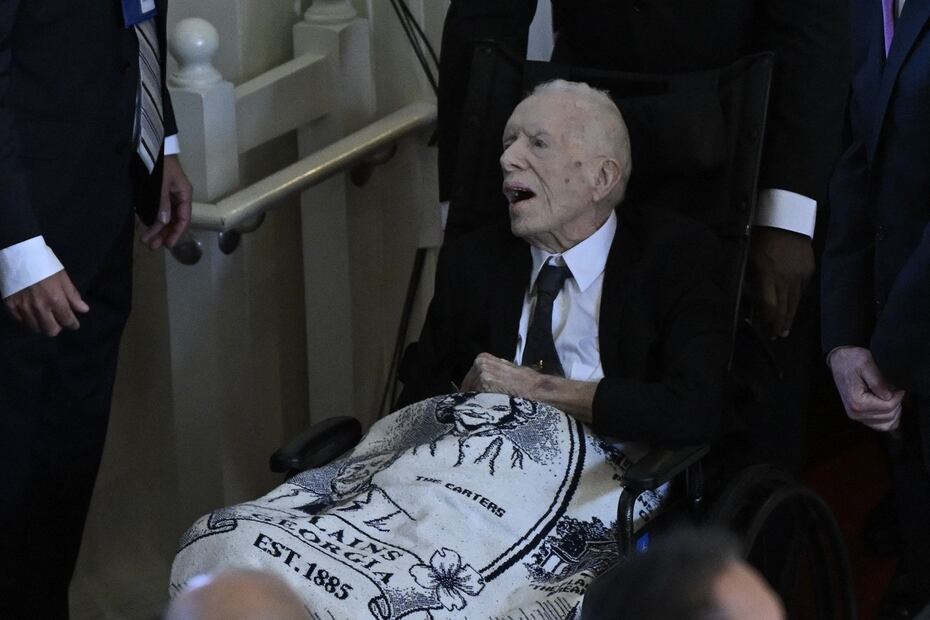Jimmy Carter cumplirá 100 años el próximo 1 de octubre. FOTO: ANDREW CABALLERO-REYNOLDS. AFP