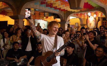 Ed Sheeran regresa a México; canta en el Tenampa rodeado de fans y mariachi