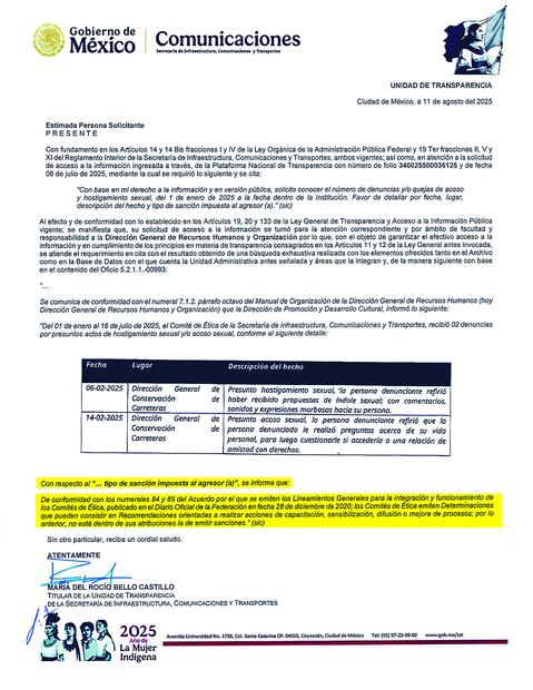De acuerdo con las respuestas que proporcionan los comités de ética de las dependencias, entre sus funciones no está emitir sanciones sino sólo recomendaciones orientadas a proporcionar capacitación y sensibilización.