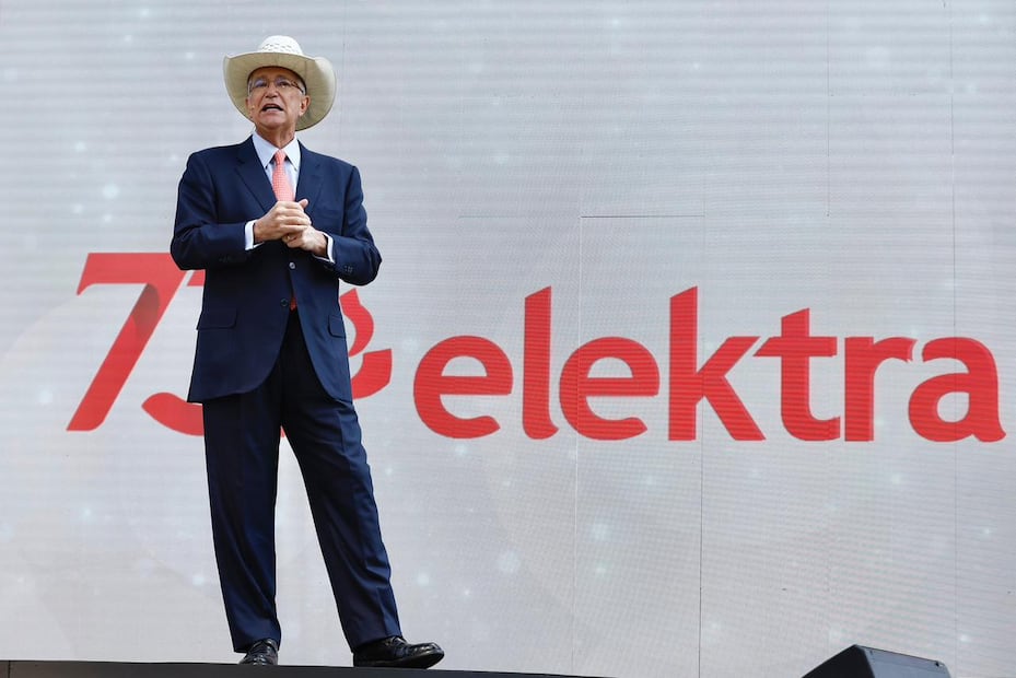 Salinas Pliego recapituló los momentos clave en la historia de la cadena de tiendas. Foto: Berenice Fregoso - El Universal